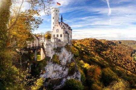 Der Blick von Schloss Lichtenstein ist unbezahlbar