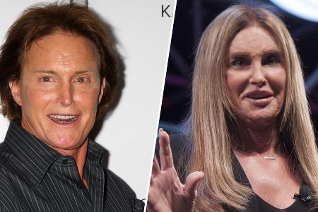 Caitlyn Jenner vor und nach ihrer Geschlechtsumwandlung.