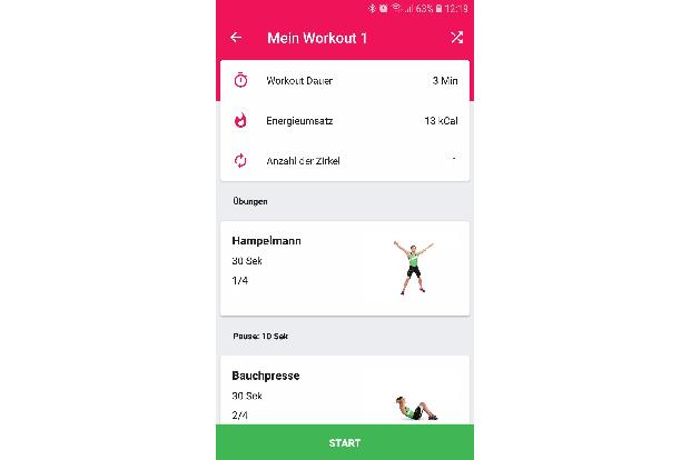 Fitness Challenge – Trainingsplan für Zuhause