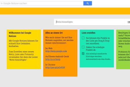 Google Notizen (Keep)