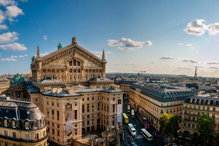 Es gibt in Paris Orte, die eine spektakuläre Sicht auf die Stadt bieten. Fahren Sie zum Beispiel im Kaufhaus 