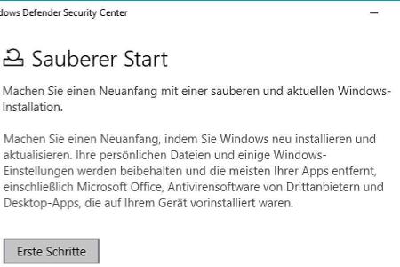 Tabula rasa: Ein Zurücksetzen von Windows 10 ist auch bei frischen Systemen empfehlenswert.