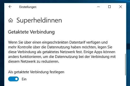 Die Netzwerkverbindung als „getaktete Verbindung“.