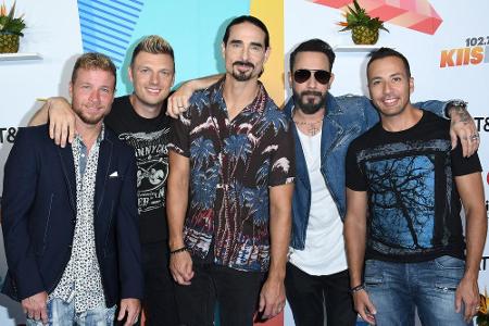 Sie sind wohl die erfolgreichste Boyband aller Zeiten: A. J. McLean, Howie Dorough, Nick Carter, Kevin Richardson und Brian ...