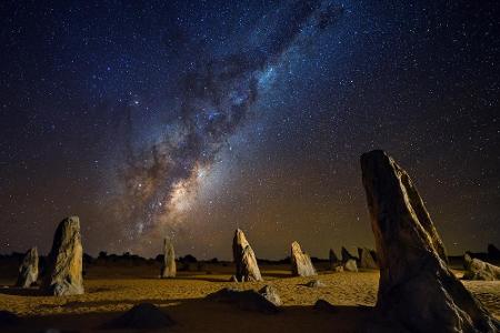 Im Westen Australiens liegen The Pinnacles, ein Ort wie aus dem 