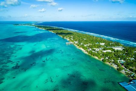 Wer einmal auf Kiribati möchte, sollte sich beeilen. Der Inselstaat im Pazifik ist stark vom Klimawandel betroffen. Nach Ber...