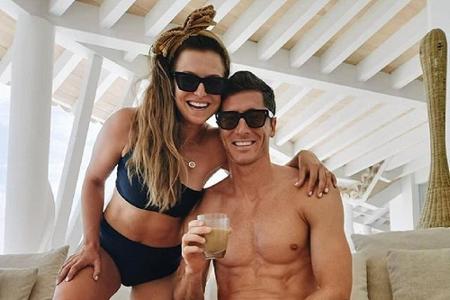 Bayern-Star Robert Lewandowski entspannt sich nach einer erfolgreichen Bundesliga-Saison im wohlverdienten Familienurlaub mi...