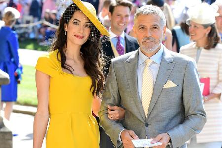 Zur Hochzeit kam nicht nur die königliche Familie, sondern auch viele Promis wie beispielsweise das Ehepaar Clooney.