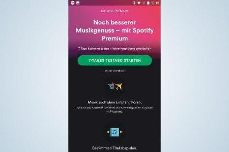 Nutzer der kostenlosen Spotify-Version müssen mit Werbeeinblendungen leben. In der kostenpflichten Premiumvariante entfallen...