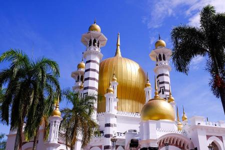 Auch dieses Gotteshaus ist sehenswert: Ubudiah Mosque in Kuala Kangsar, Perak, Malaysia.