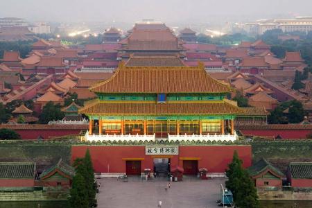 Normalerweise schieben sich die Touristen in riesigen Gruppen durch den Kaiserpalast in Peking, auch Verbotene Stadt genannt...