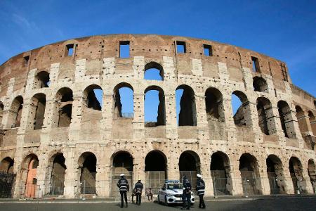Auch das Kolosseum wurde vorübergehend geschlossen. Das Amphitheater des antiken Roms lockte 2018 unglaubliche 7,6 Millionen...