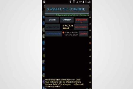 Nachdem Sie eine Sicherung der App angelegt haben, können Sie diese deinstallieren.