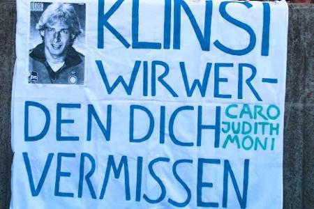 Als Spieler war Jürgen Klinsmann nicht nur in England und Italien, sondern auch in Deutschland sehr beliebt. Sein Abschiedss...
