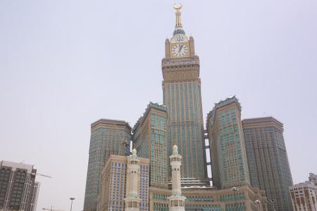 Platz 4: Abraj Al Bait Towers, Mekka (601 Meter): In unmittelbarer Nachbarschaft zur 
