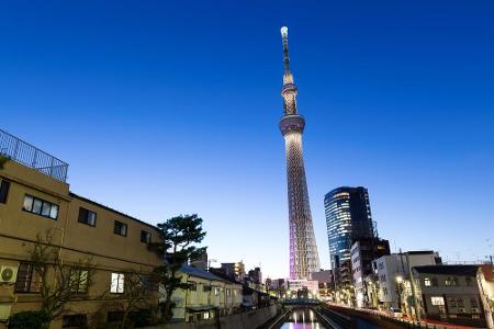 Platz 2: Tokyo Skytree, Tokio (634 Meter): Der 