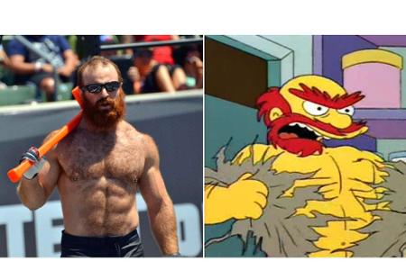 Eigentlich ist der rothaarige Schotte Willie nur der Hausmeister der Grundschule in Springfield, doch mit diesem Oberkörper ...