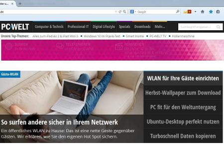 Firefox - Mit dem Gratis-Open-Source Browser Firefox von Mozilla surfen Sie zuverlässig und sicher durch die Weiten des Webs.