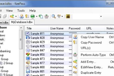 KeePass Password Safe - Sie speichern mit dem KeePass Passwort-Safe alle Ihre Passwörter.