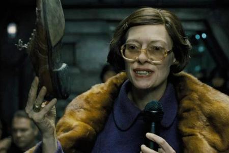 Die androgyne Schönheit von Tilda Swinton wurde im Sci-Fi-Film 