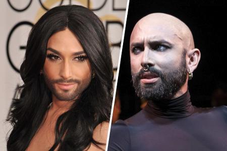 Auch Musiker Tom Neuwirth alias Conchita Wurst (31) wagte eine Typveränderung. Er ließ die schwarze Langhaar-Perücke zuhause...