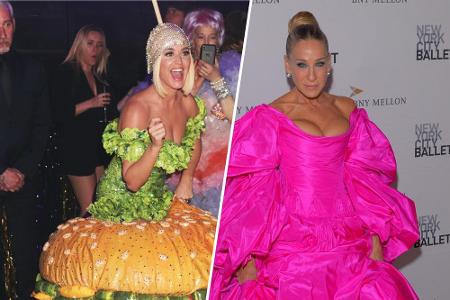 Das ging daneben: Sowohl Katy Perry (35, l.) als auch Sarah Jessica Parker (54) haben sich 2019 im Outfit vergriffen. Andere...
