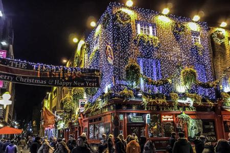 Ein guter Anlaufpunkt in Dublin an Silvester ist das Kultviertel Tempel Bar, welches viele Clubs, Restaurants und Bars beher...