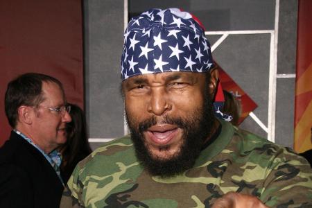 Mr. T wurde als der goldbehangene Ex-Soldat B.A. Baracus im 