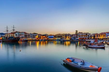 Die Hafenstadt Rethymno lohnt sich für einen Abstecher. Die Moschee, welche die Türken nach der Eroberung der Insel Kreta Mi...