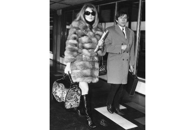 Sharon Tate (im January 1967 mit Roman Polanski war auch eine Stil-Ikone.