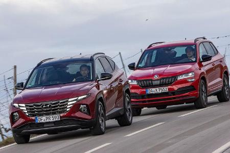 Hyundai Tucson, Skoda Karoq
