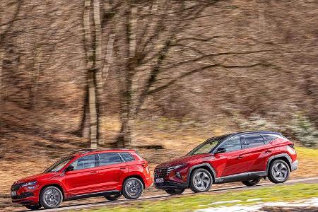 Hyundai Tucson, Skoda Karoq