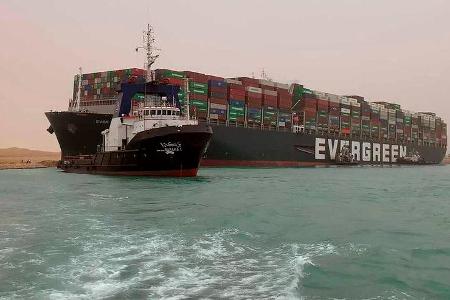 Containerschiff Evergreen Suez Kanal Havarie