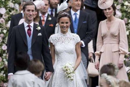 Kates Schwester Pippa Middleton und James Matthew feiern am Tag nach der Hochzeit von Meghan Markle und Prinz Harry ihren er...