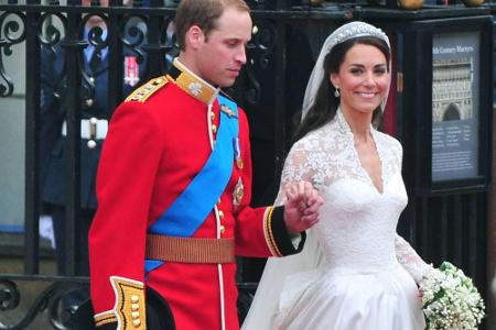 Kate Middleton und Prinz William, der übernächste britische König, feierten im April 2011 ihre Traumhochzeit. Das Brautkleid...