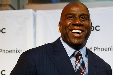 Der ehemalige Basketballspieler Earvin 