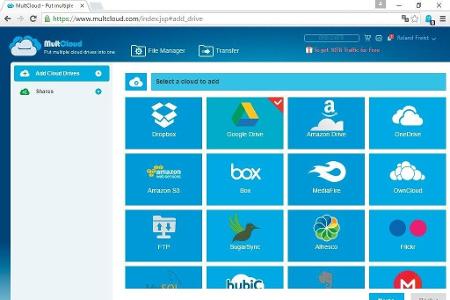 Multcloud ermöglicht den Zugriff auf alle Ihre Cloudspeicher-Laufwerke über eine gemeinsame Oberfläche.