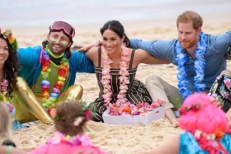 Herzogin Meghan und Prinz Harry am berühmten australischen Bondi Beach