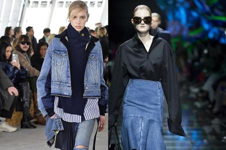 Denim muss 2019 wieder hell und verwaschen sein. Denn egal ob bei Jacken, Hosen oder Röcken: Dark Denim ist out, Light Blue ...