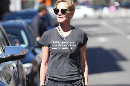 Melanie Griffith weiß mit ihren fast 60 Jahren die Bequemlichkeit einer Jogginghose im Alltag zu schätzen.