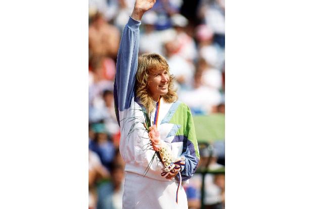 Tennisstars heute Steffi Graf 1988 imago Colorsport 07829193.jpg