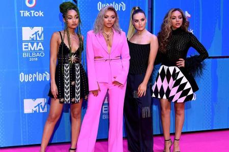 Nicht gerade einheitlich zeigten sich diese vier Damen: Die britische Girl-Band Little Mix sorgte für einen wilden Fashion-Mix.