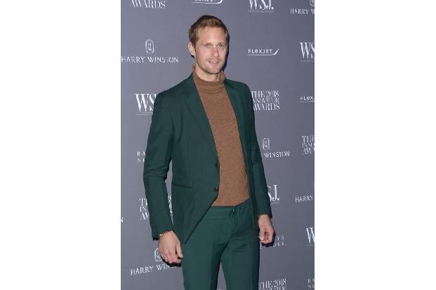 Auch der schwedische Schauspieler Alexander Skarsgård wollte sich das Event im Big Apple nicht entgehen lassen. Schließlich ...