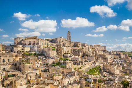 Platz 7: Matera. Zurück nach Europa, dieses Mal nach Italien. Was aussieht wie ein gigantisches Labyrinth, ist eine der älte...