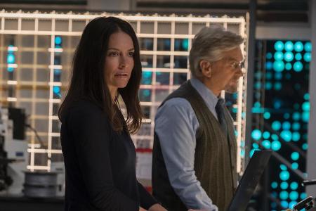Evangeline Lilly und Michael Douglas alias Hank Pym in 