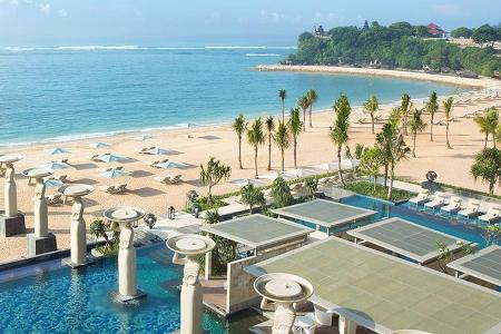 Nach dem Golfen wartet der schönste Strand auf Bali