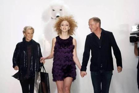 Die Designer konnten gar nicht genug von der damals 14-Jährigen bekommen - Anna hatte die Show unter anderem eröffnen dürfen.