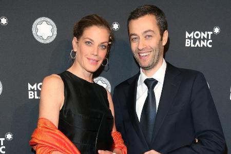 Marie Bäumer und Vincent Montalescot, Executive Vice President Marketing Montblanc International