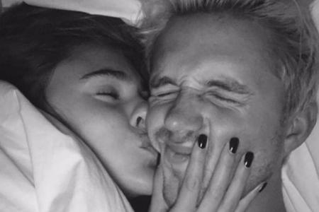 Ein Schnappschuss aus dem Bett von Stefanie Giesinger und Marcus Butler