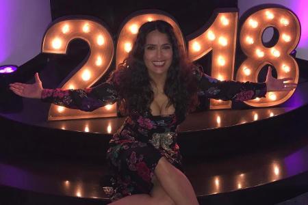 Schauspielerin Salma Hayek wünscht via Instagram ein 